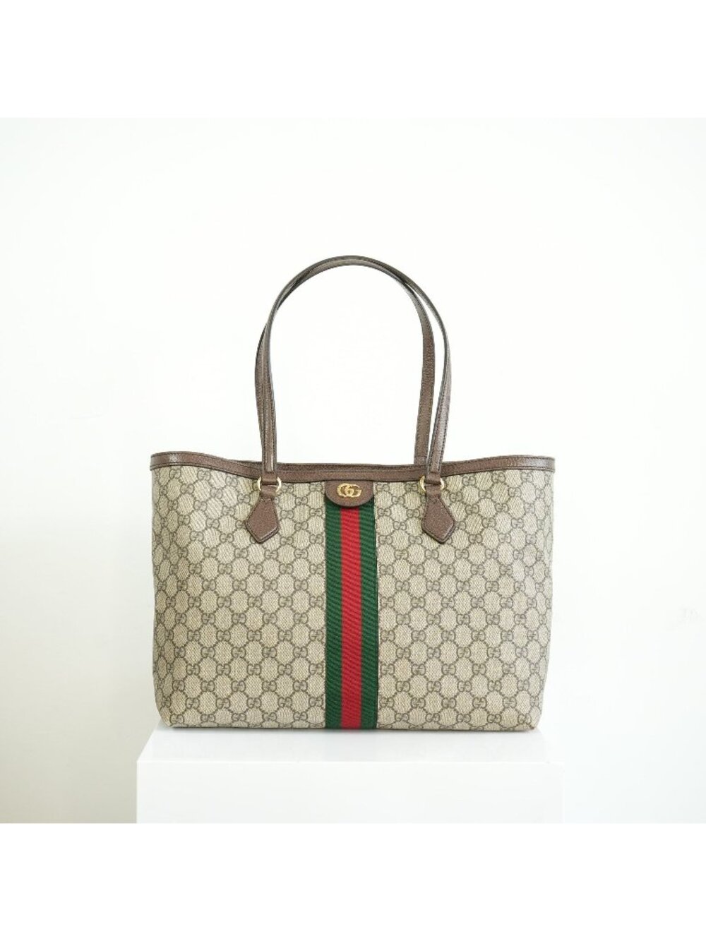 Gucci Ophidia GG Supreme Canvas Shoulder Bag Full Set